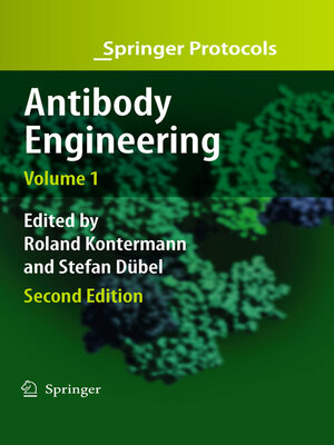 cover image of Antibody Engineering Volume 1